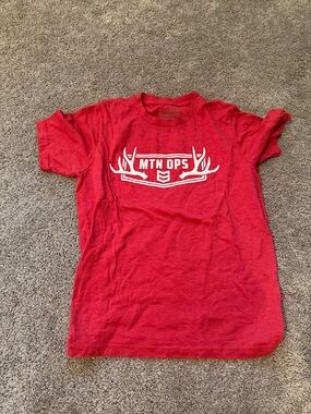 MTN OPS Kids Red Short Sleeve Tee